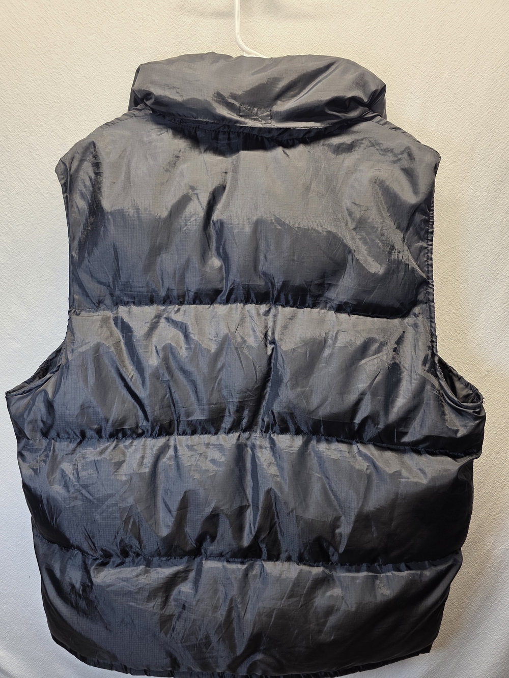 Y2K Avirex Men's Black Puffer Vest - Insulated Quilted Jacket Packable Hood LG - Picture 6 of 10